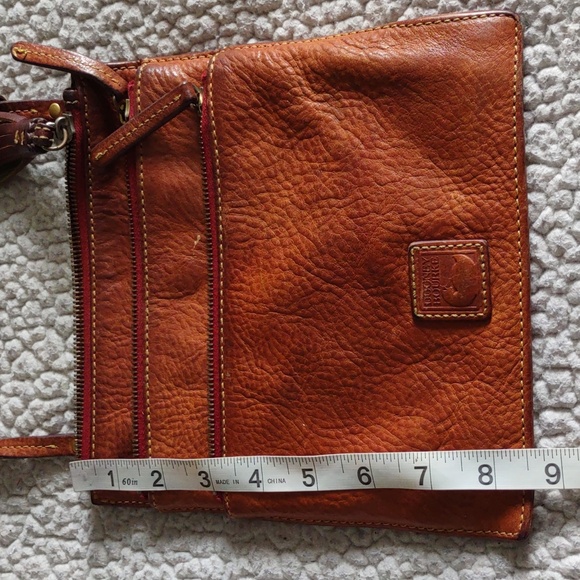 Dooney & Bourke Brown Pebbled Leather Crossbody Bag - Picture 3 of 16